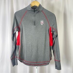 Colosseum Women's Small Quarter-Zip Pullover Wisconsin Collegiate Athletic Track